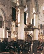 WITTE, Emanuel de Interior of a Church Norge oil painting reproduction